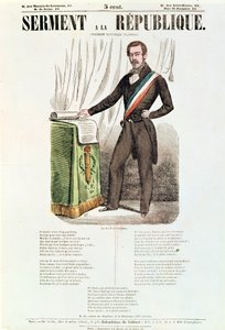 “誓言共和国”的插图抒情诗，c.1848-52 作者 法语学校